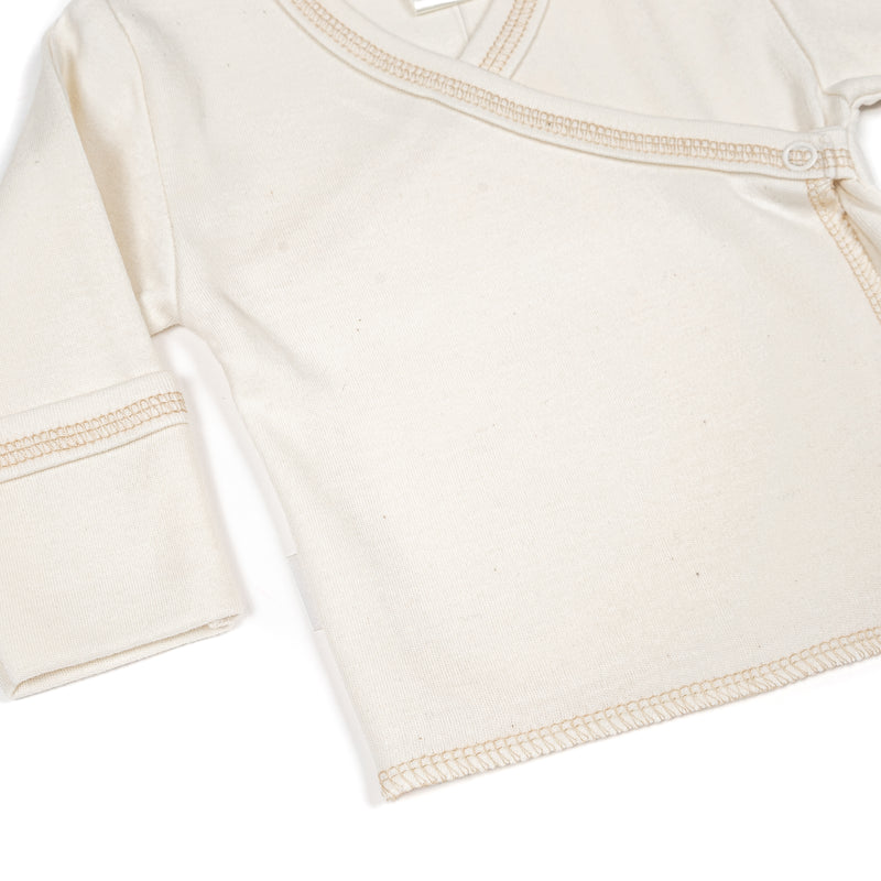Organic cotton baby shirt KIMONO
