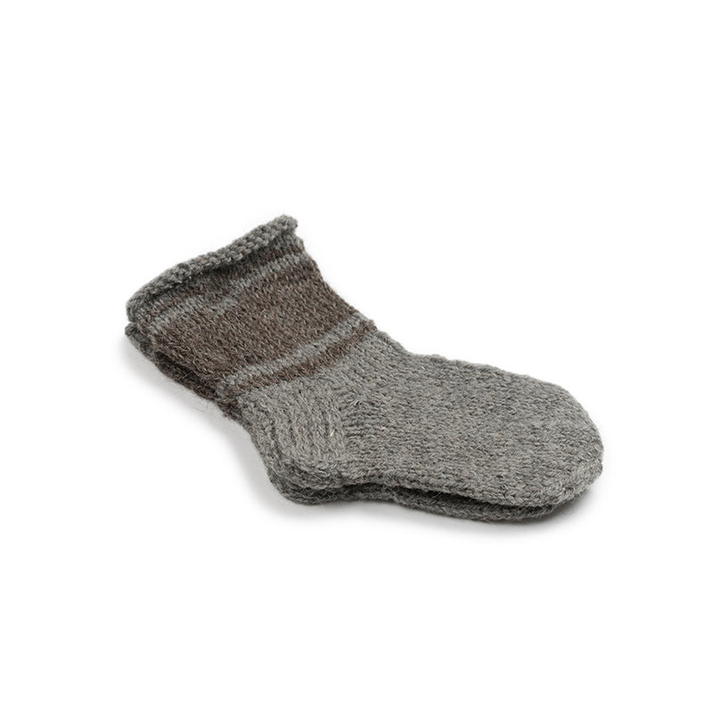 Wool jumper with socks GREY